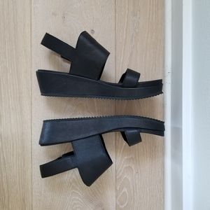 Eileen Fisher rich wedge platform sandal